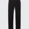 Neptune Low Rise Slim Straight Leg Jeans – Black Rinse – Black