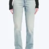 Neptune Low Rise Slim Straight Leg Jeans – Broken Blue – Light Blue