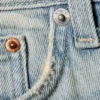 Neptune Low Rise Slim Straight Leg Jeans – Broken Blue – Light Blue