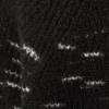Norman Relaxed Raglan Sweater – Black Melange