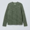 Norman Relaxed Raglan Sweater – Dusty Green