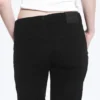 Nova Low Rise Slim Bootcut Jeans – Black Rinse – Black