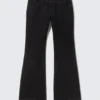 Nova Low Rise Slim Bootcut Jeans – Black Rinse – Black