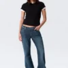 Nova Low Rise Slim Bootcut Jeans – Deep Sea Blue – Dark Blue