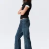 Nova Low Rise Slim Bootcut Jeans – Deep Sea Blue – Dark Blue