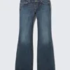 Nova Low Rise Slim Bootcut Jeans – Deep Sea Blue – Dark Blue