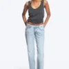 Nova Low Rise Slim Bootcut Jeans – Lip Blue – Light Blue