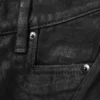 Nova Twist Low Rise Slim Bootcut Leg Jeans – Black Coating – Black