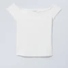 Off Shoulder T-Shirt – White