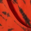 Open Back Boat-Neck Tank Top – Bright Orange Tie-Dye