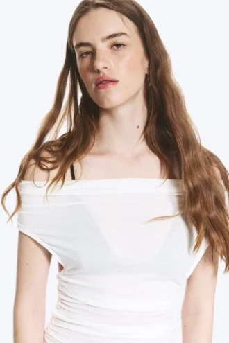 Open Back Top – White