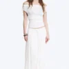 Open Back Top – White