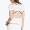 Open Back Top – White