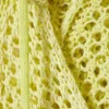Open-Knit Hooded Sweater – Light Yellow