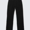 Orbit Mid Rise Regular Straight Jeans – Black Rinse – Black