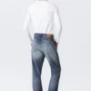 Orbit Mid Rise Regular Straight Jeans – Board Blue – Medium Blue