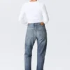Orbit Mid Rise Regular Straight Jeans – Board Blue – Medium Blue