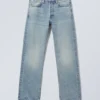 Orbit Mid Rise Regular Straight Jeans – Seventeen Blue – Medium Blue