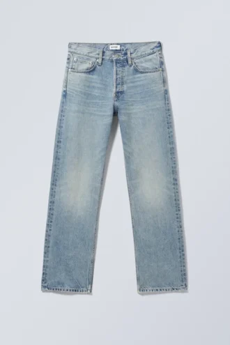 Orbit Mid Rise Regular Straight Jeans – Seventeen Blue – Medium Blue
