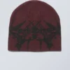 Original Beanie – Dark Red Jacquard