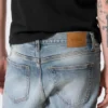 Orion Mid Rise Slim Fit Straight Jeans – Blue Horses – Medium Blue