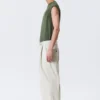 Otis Baggy Pleated Twill Chinos – Light Beige