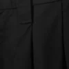 Otis Oversized Pleated Cotton Twill Chinos – Black
