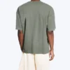 Oversized Boxy T-Shirt – Light Dusty Khaki Green