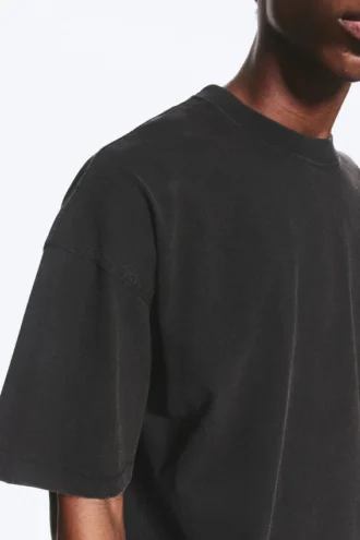 Oversized Boxy T-Shirt – Washed Black