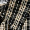Oversized Checked Shirt – Checked Beige