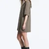Oversized Cotton T-Shirt Dress – Dusty Grey