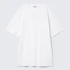 Oversized Cotton T-Shirt Dress – White