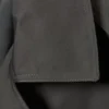 Oversized Double-Breasted Canvas Trench Coat – Dark Grey