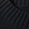 Oversized Graphic Knitted Cotton Sweater – Navy Blue – Alive