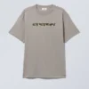 Oversized Graphic Printed T-Shirt – Energy Grey