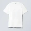 Oversized Graphic Printed T-Shirt – White – Blue Dove
