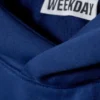 Oversized Heavy Cotton Fleece Hoodie – Dark Blue