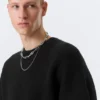 Oversized Heavyweight Cotton Sweater – Black