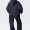 Oversized Heavyweight Hoodie – Dark Blue