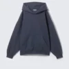 Oversized Heavyweight Hoodie – Dark Blue