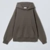 Oversized Heavyweight Hoodie – Dark Brown