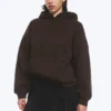 Oversized Heavyweight Hoodie – Dark Brown