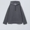 Oversized Heavyweight Hoodie – Dark Dusty Blue