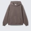 Oversized Heavyweight Hoodie – Dark Mole
