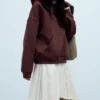 Oversized Heavyweight Hoodie – Dark Red