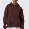 Oversized Heavyweight Hoodie – Dark Red
