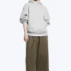 Oversized Heavyweight Hoodie – Light Grey Melange