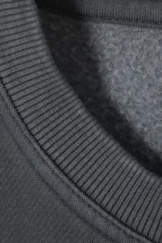 Oversized Heavyweight Sweatshirt – Washed Blue/Grey