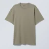 Oversized Heavyweight T-Shirt – Khaki Green