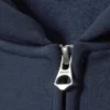 Oversized Heavyweight Zip Hoodie – Navy Blue